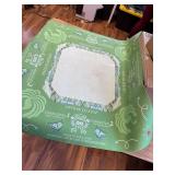 Jibloo Mahjong Table Mat 31.5x31.5, Non-Slip Rules, Green Neoprene