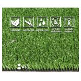 $148 GRASS EXPRESS Artificial Grass Turf 10x10 ft, 0.4" Pile