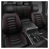 $74 CAR PASS 3D Foam PU Leather Car Seat Covers, Universal Full Set
