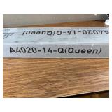 $57 14 Inch Queen Size Metal Bed Frame with Storage, Easy Assembly