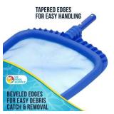 U.S. Pool Supply Heavy Duty Pool Skimmer Net - Fits Standard Poles