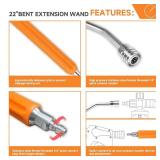 SITIMIMIL 22" Pressure Washer Extension Wand 1/4" Quick Connect