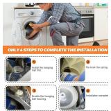 Beaquicy Washer Suspension Rods Kit 4 Pcs for Whirlpool/Kenmore