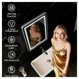 $48 LED Bathroom Mirror 16x24 Anti-Fog, Dimmable Front/Backlight