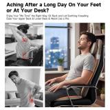 $169 Shiatsu Back Massage Chair Seat Cushion with Heat, 4D Kneading