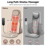 $169 Shiatsu Back Massage Chair Seat Cushion with Heat, 4D Kneading