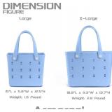 Armerssi Rubber Tote Bag for Women Large EVA Beach Bag Waterproof
