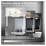$66 Floisdace 24x36 LED Mirror with Lights, Anti-Fog Tempered Glass