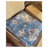 Vipfree Vintage 8x10 Washable Area Rug, Non-Slip Backing