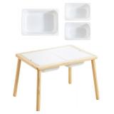 $100 Beright Kids Indoor Sensory Sand Table with 3 Bins. PARTS ONLY