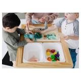 $100 Beright Kids Indoor Sensory Sand Table with 3 Bins. PARTS ONLY