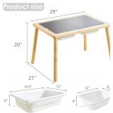 $100 Beright Kids Indoor Sensory Sand Table with 3 Bins. PARTS ONLY