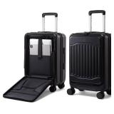 $160 LOVEVOOK Carry-On Luggage, 20-Inch PC Hard Shell USB Port