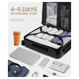 $160 LOVEVOOK Carry-On Luggage, 20-Inch PC Hard Shell USB Port