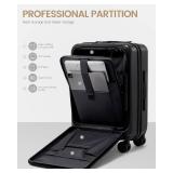$160 LOVEVOOK Carry-On Luggage, 20-Inch PC Hard Shell USB Port