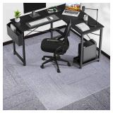 $54 SALLOUS 46" x 60" Chair Mat for Carpeted Floors, Clear