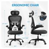 $110 Freepub Ergonomic Office Chair with Headrest, 3D Mesh, 350LBS