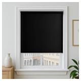 Cordless Blackout Roller Shades, 37W x 72L, Black