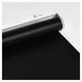 Cordless Blackout Roller Shades, 37W x 72L, Black