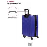 $99 SwissGear 8018 Expandable Hard Shell Carry-On Luggage with Spinner, BLA