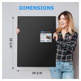 Sooez Heavy Duty Binder with 18x24 Sleeves, 30 Sheet Protectors