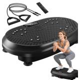 $81 Vibration Plate Exercise Machine, Bluetooth Fitness Platform, No Remote