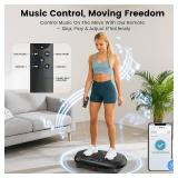 $81 Vibration Plate Exercise Machine, Bluetooth Fitness Platform, No Remote
