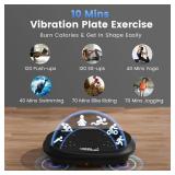 $81 Vibration Plate Exercise Machine, Bluetooth Fitness Platform, No Remote
