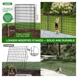 $87 10 Panels Garden Fence Animal Barrier, 33 in 24 ft Dog Fence