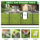 $87 10 Panels Garden Fence Animal Barrier, 33 in 24 ft Dog Fence