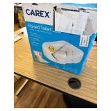 Carex Toilet Seat Riser, 5.5 in, Raised Seat Supports 300lbs