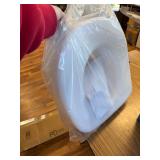 Carex Toilet Seat Riser, 5.5 in, Raised Seat Supports 300lbs