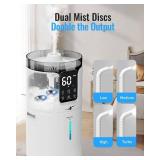 $130 Lacidoll 16L/4.2Gal Ultrasonic Humidifier, 1500 sq ft, White