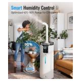 $130 Lacidoll 16L/4.2Gal Ultrasonic Humidifier, 1500 sq ft, White