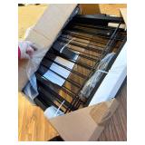 $110 36" Tall Freestanding Dog Gate with Cat Door, 80" Foldable Gate