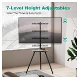 $76 ECOTINY Tripod TV Stand for 43 65 Inch LCD/LED, Height Adjustable