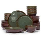 $161 Pokini 32-Piece Dinnerware Set with Pasta Bowls, Service for 8