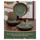 $161 Pokini 32-Piece Dinnerware Set with Pasta Bowls, Service for 8