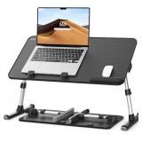 SAIJI Height & Angle Adjustable Laptop Stand for Bed