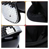 Disco Helmet with Retractable Visor Mirror Hat for DJ Party