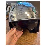Disco Helmet with Retractable Visor Mirror Hat for DJ Party