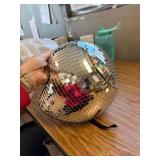 Disco Helmet with Retractable Visor Mirror Hat for DJ Party