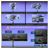 $120 ARES WING Dual Monitor Arm Desk Mount for 17-49" Ultrawide, 44 lb