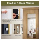 BEAUTYPEAK 14x48 Over-the-Door Mirror, Aluminum Frame, Gold