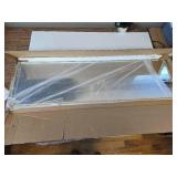 BEAUTYPEAK 14x48 Over-the-Door Mirror, Aluminum Frame, Gold