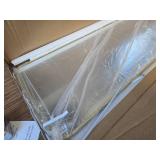 BEAUTYPEAK 14x48 Over-the-Door Mirror, Aluminum Frame, Gold