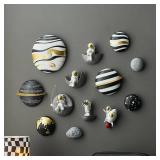 $50 Astronaut 3D Wall Art: Set of 5 Spaceman Wall Sculptures