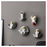 $50 Astronaut 3D Wall Art: Set of 5 Spaceman Wall Sculptures