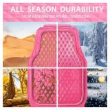$65 CAR PASS Heavy Duty Rubber Floor Mats & Cargo Liners, Pink
