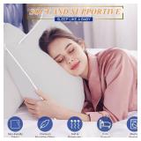 MZOIMZO King Size Bed Pillows, Set 2, Cooling Down-Alt, Light Grey